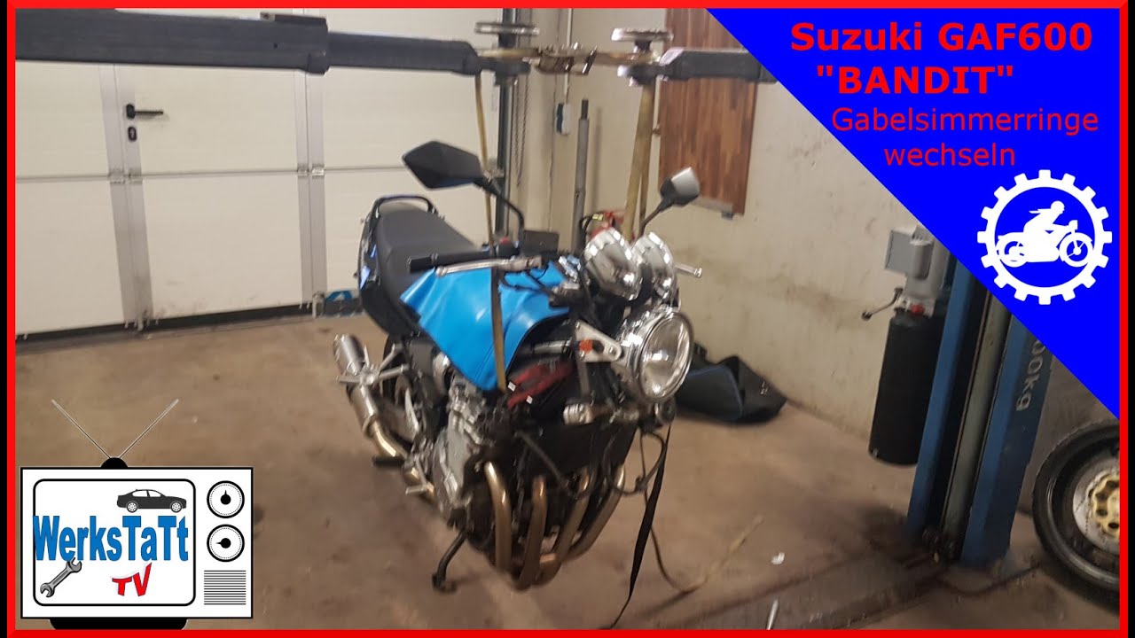 ►Suzuki Bandit 600◄ Gabel Simmerringe wechseln (MOTORRAD-SPEZIAL! ◢WERKSTATT-TV◣
