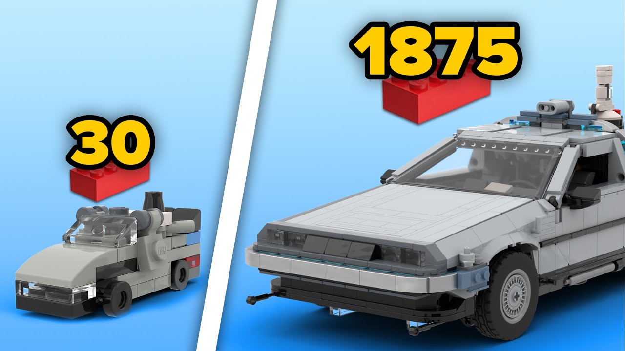 LEGO DeLorean in Different Scales | Comparison