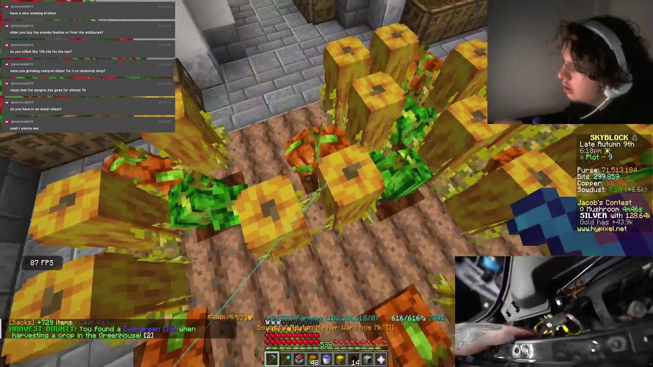DIANA BESTIARY ON MAIN PROFILE #17 Ironman (Hypixel Skyblock Ironman) Day 34/365