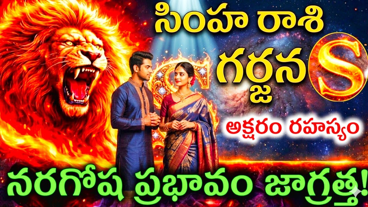 సింహరాశి గర్జన ఎస్ అక్షరం ప్రభావం నరగోష ప్రభావం తీసుకోవలసిన జాగ్రత్తలు#సింహరాశి