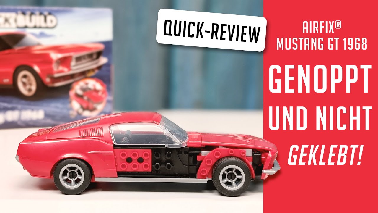Klemmen statt kleben: Airfix Ford Mustang GT 1968 | Review