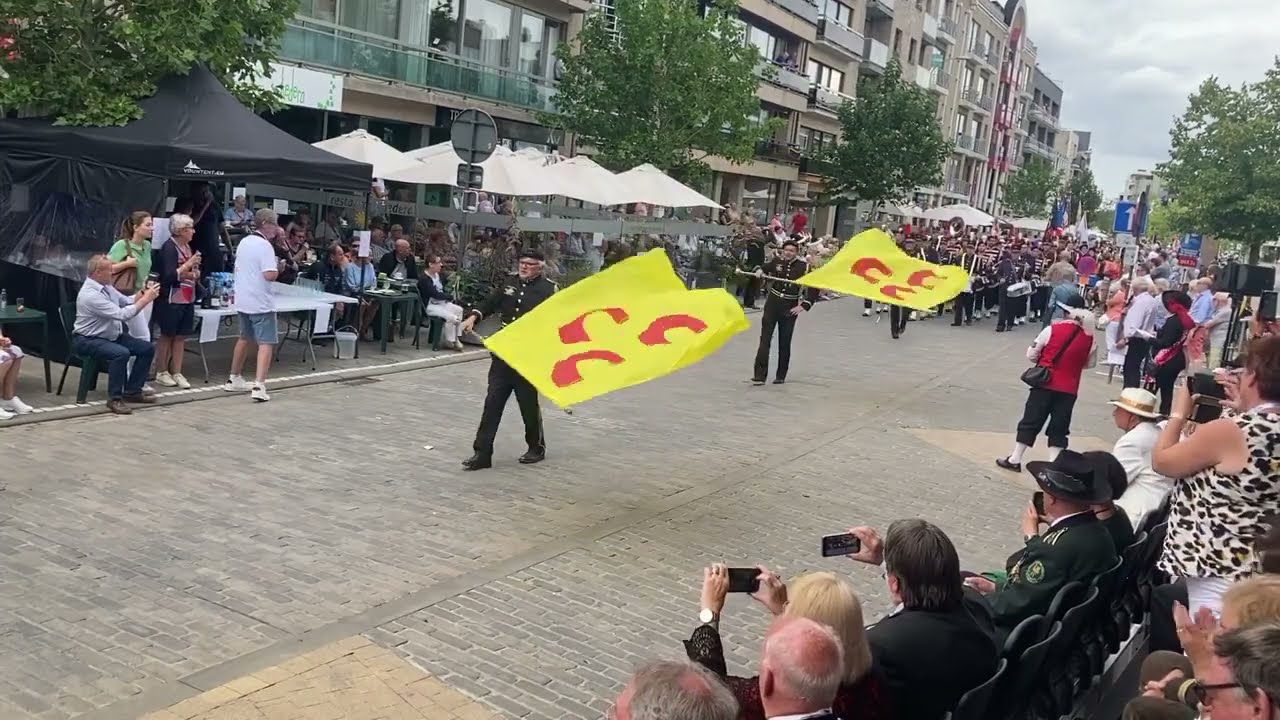 EST 2022 in Deinze, defilé schutterijen uit Limburg (NL)