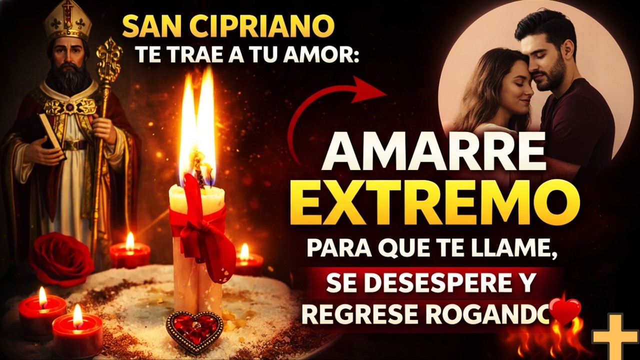 🔥 SAN CIPRIANO CUMPLE HOY: AMARRE FUERTE PARA QUE TE LLAME Y VUELVA 💘 AHORA MISMO 📞📲 AMARRE YA! HOY!
