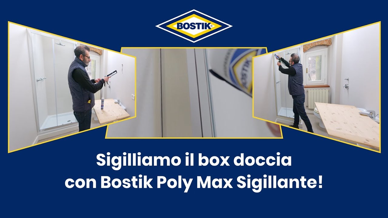 Come sigillare il box doccia con il nuovo Bostik Poly Max Sigillante