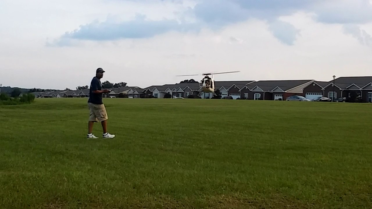 RC EC135 crash
