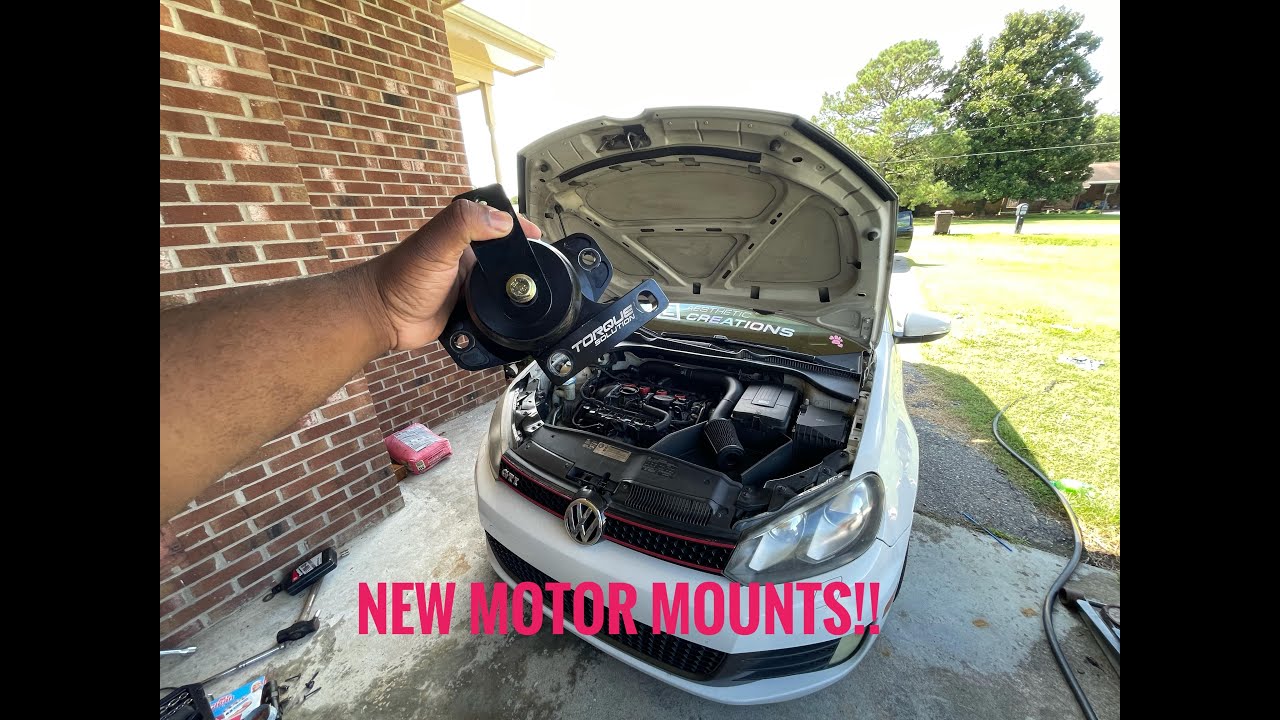 My MK6 GTI GETS UPGRADED MOTOR MOUNTS!!!