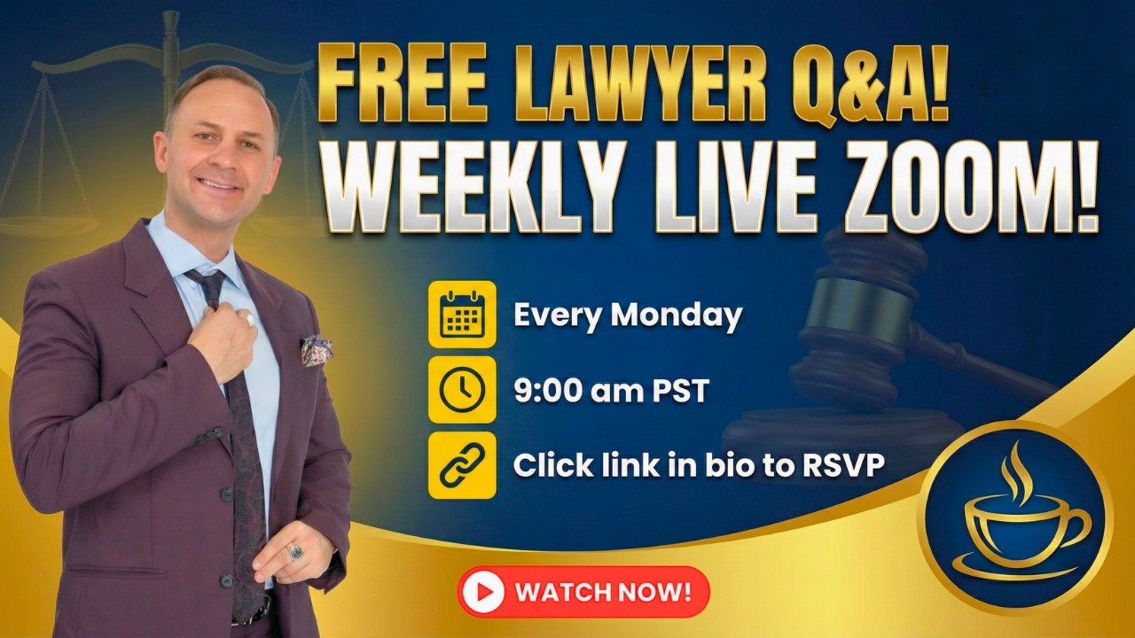 Ask The Lawyer! FREE Coffee With A Lawyer Zoom Webinar | #Law #Lawyer