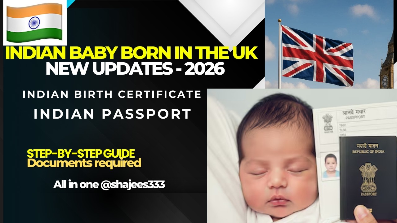 How To Apply Indian Birth Certificate and Indian Passport For Indian Baby Born In theUK Step By Step