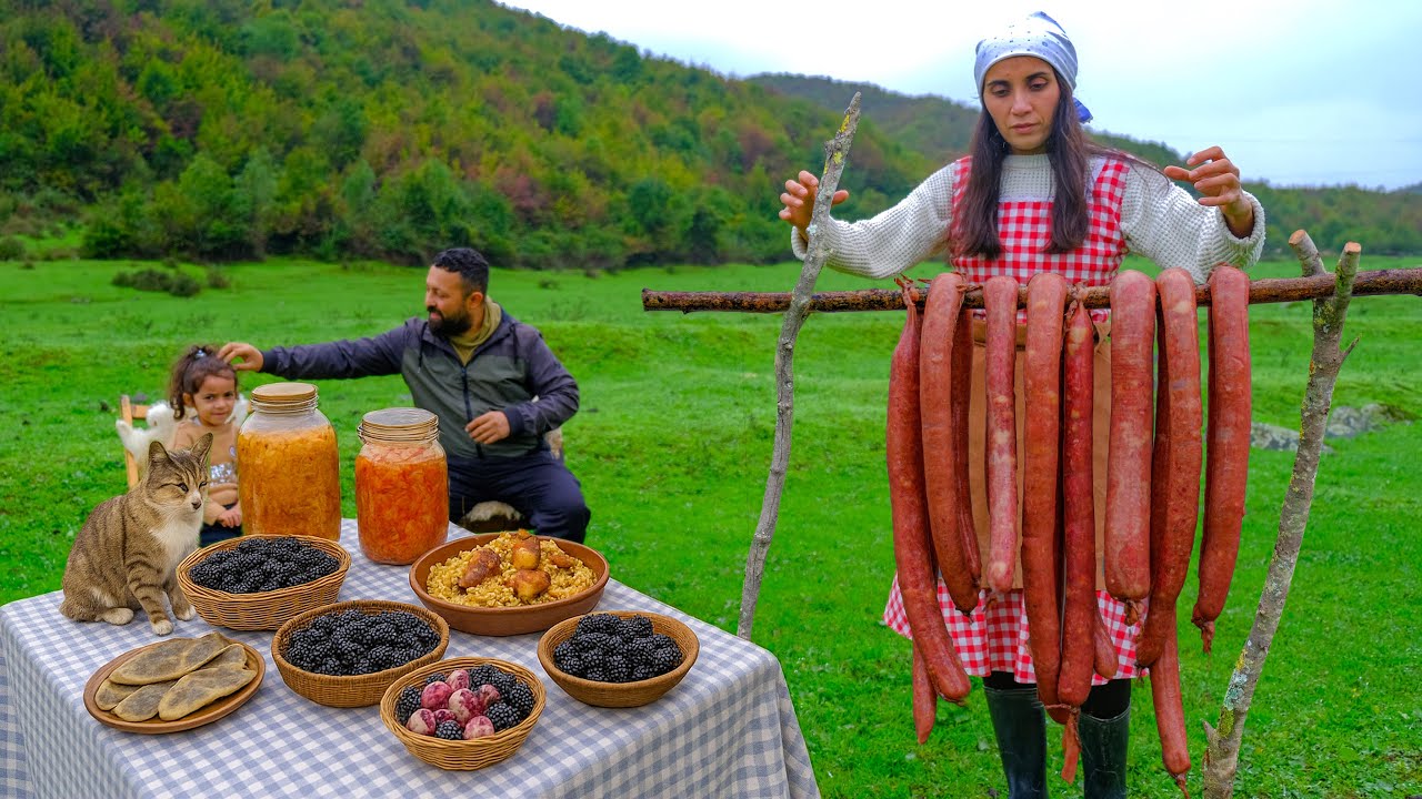 24 часа в тандуре: копченые колбасы на год для семьи! Такое не купить нигде!