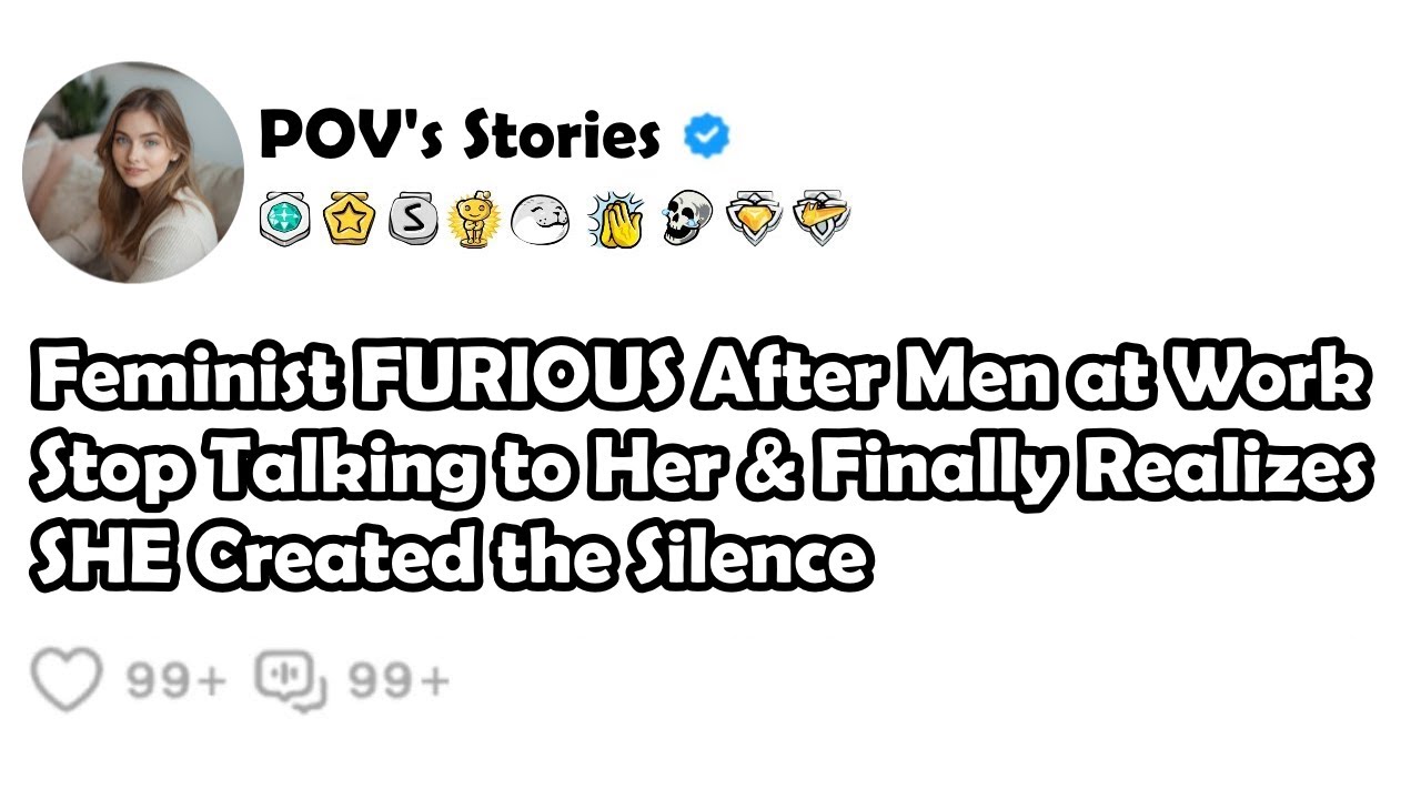 Feminist FURIOUS After Men at Work Stop Talking to Her & Finally Realizes SHE Created the Silence