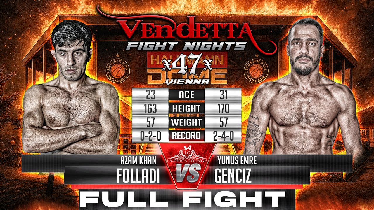 Azam Khan Folladi VS Yunus Emre Genciz | Vendetta 47 | FULL FIGHT