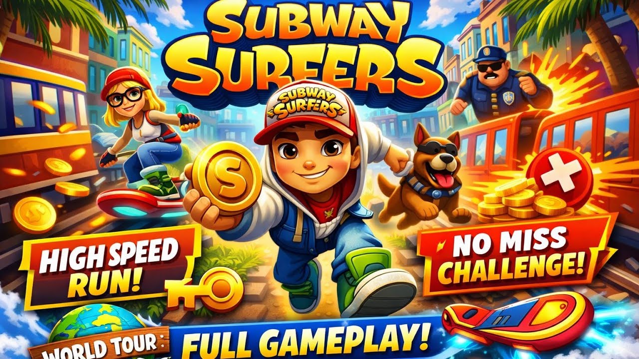 Subway Surfers Gameplay 😱 High Speed Run | No Miss Challenge 🔥