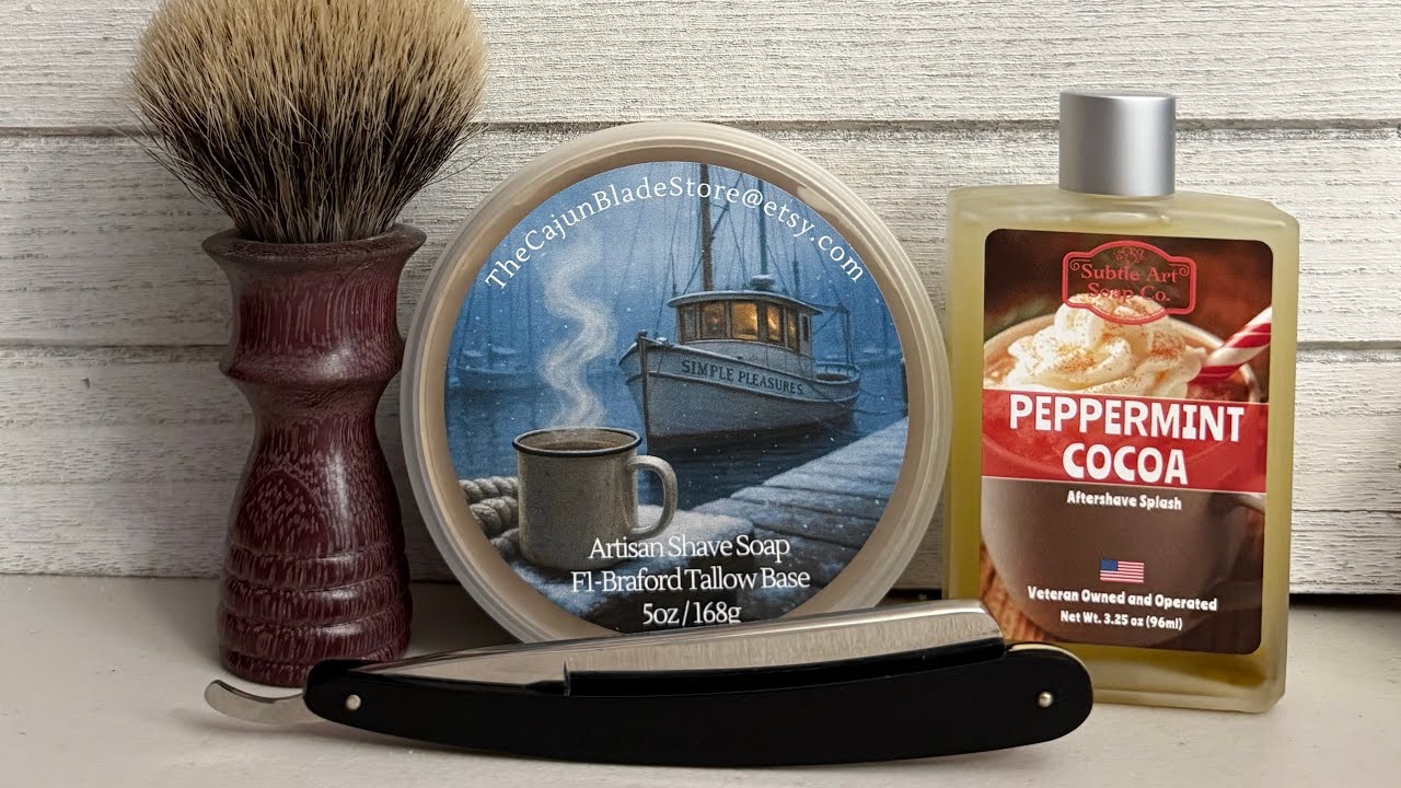 A Straight Razor Shave. One Of The “Simple Pleasures” In Life