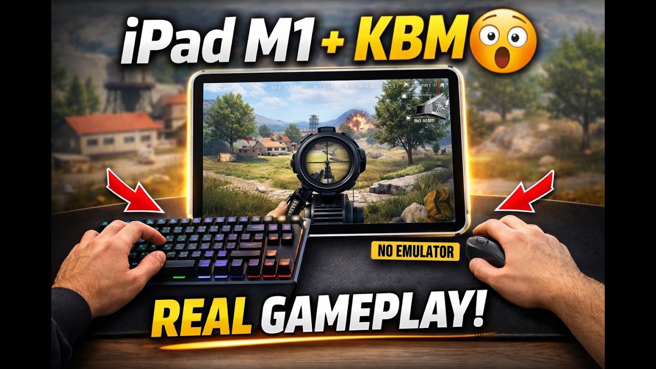 “iPad M1 Setup Review & PUBG Gameplay with Keyboard and Mouse | Near-Zero Recoil