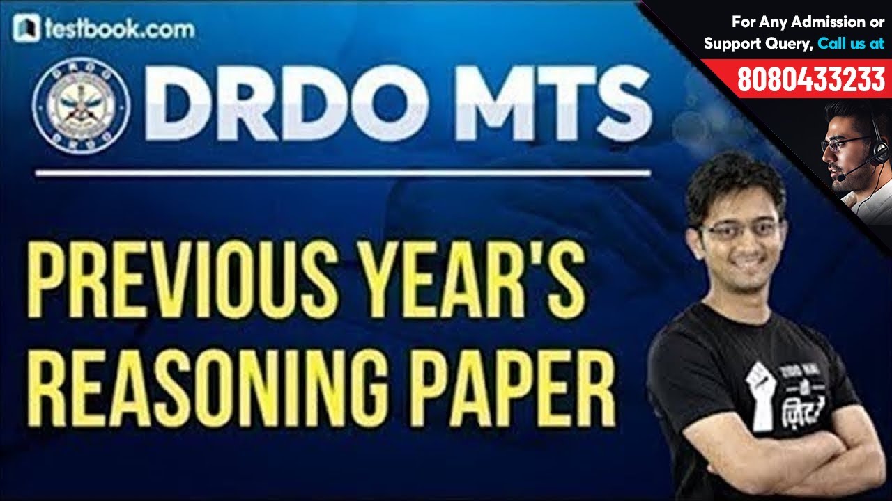 Reasoning Questions from DRDO MTS Previous Year Question Paper | DRDO Ceptam 2020 | Sachin Sir