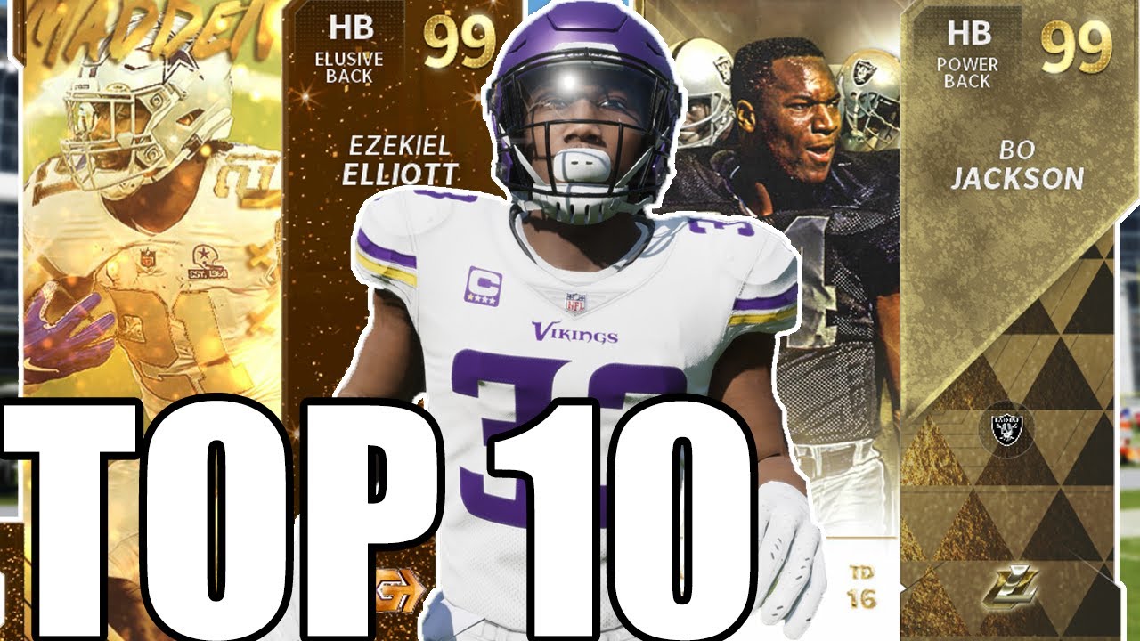 TOP 10 RUNNING BACKS INSIDE MADDEN 21 ULTIMATE TEAM!
