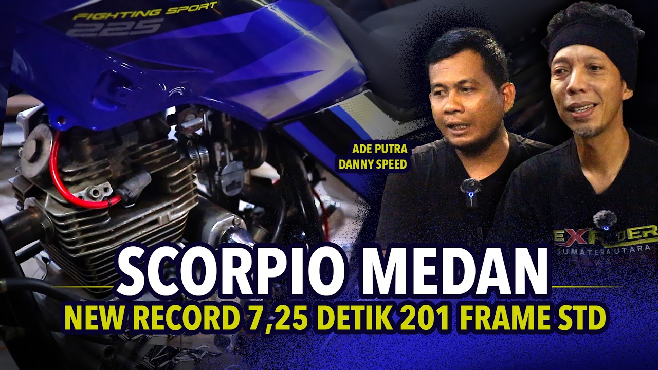 SCORPIO DRAGBIKE 201 TERCEPAT MEDAN 7 DETIK 2026