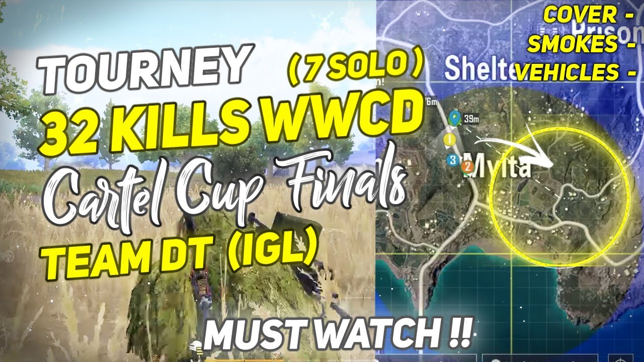 32 Kills insane wwcd in cartel cup finals || pushing every squad possible in tournament || igl ||