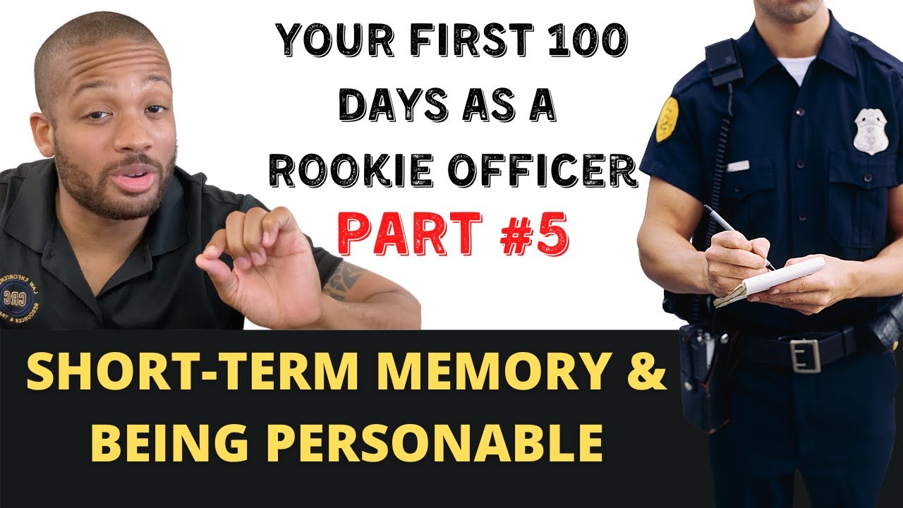 Your First 100 Days as a Rookie Police Officer - ST Memory & Being Personable | Mini-Series Part #5