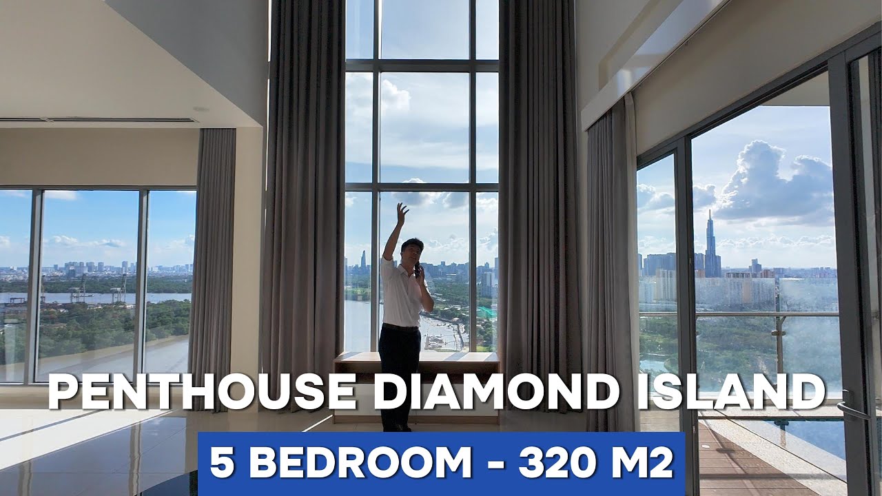 Review Penthouse TRIỆU ĐÔ Đảo Kim Cương - Diamond Island quận 2 5PN 320m2 #haiduongtv #sunhomes