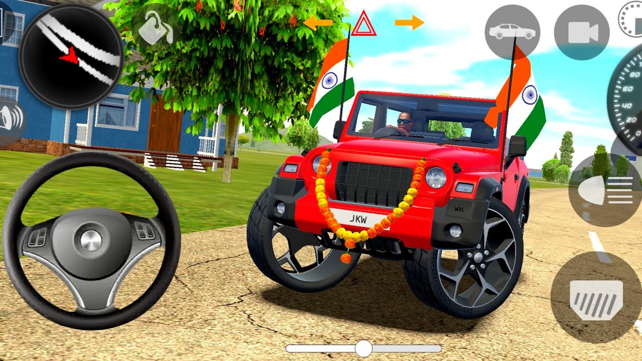 🔥Modified Mahindra Thar 🚙(Dollar Song )🇮🇳 Games: Indian cars simulator 3D