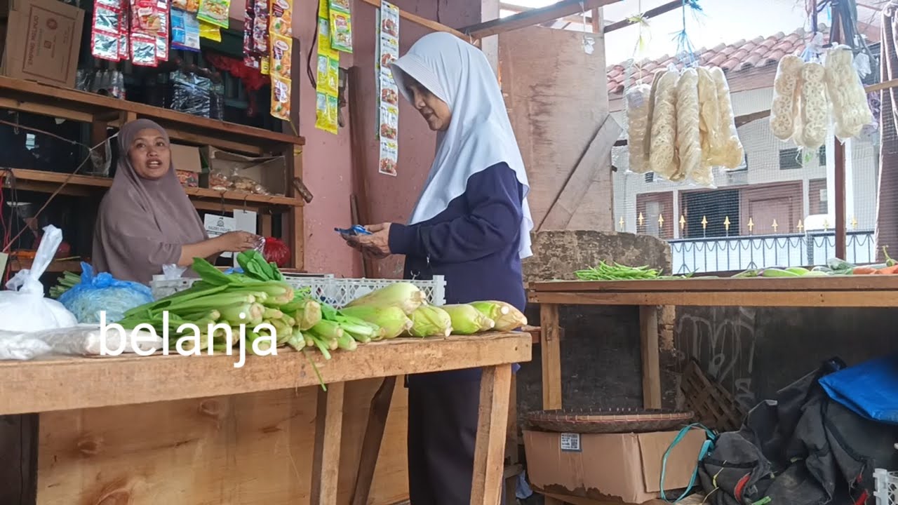 Belanja sayuran dan gas