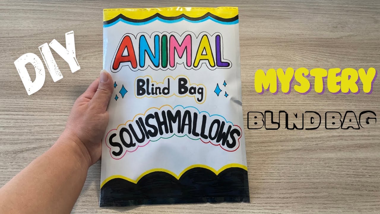 ✨[ASMR]✨Animals squishmallows blind bag | paper blind bag opening asmr #diy #squishmallows #unboxing