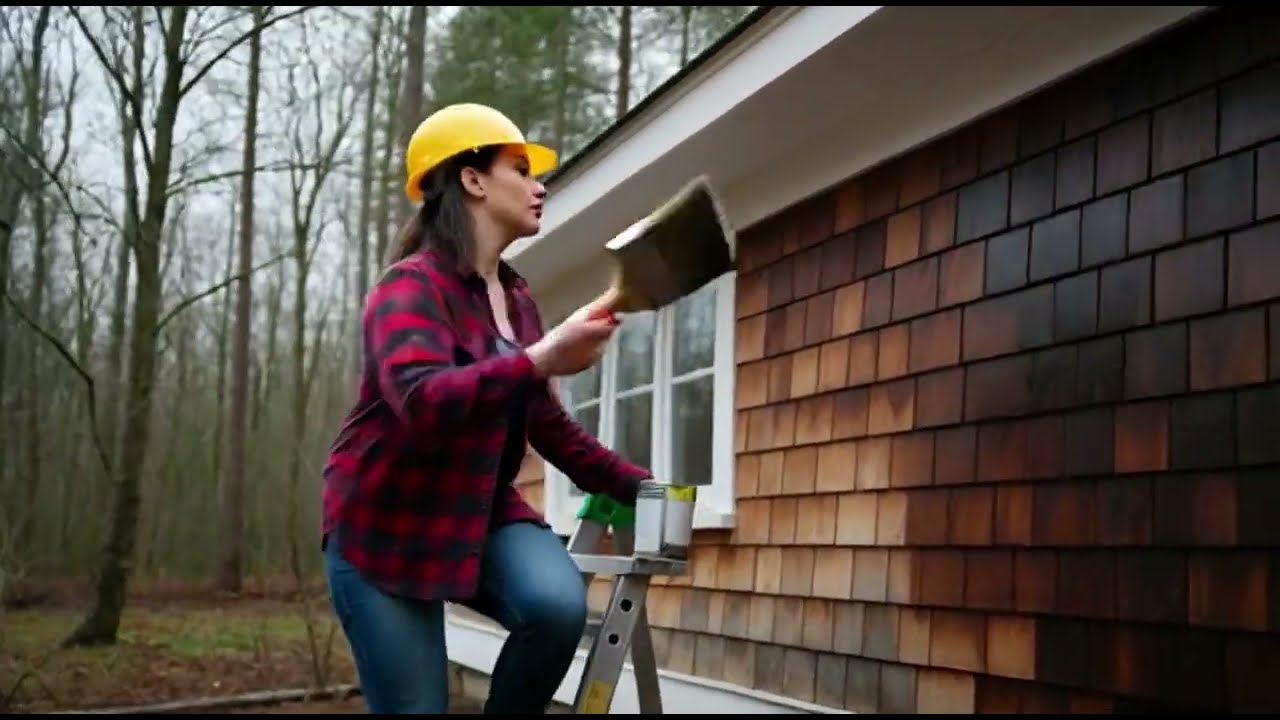 She did Forest Cabin Restoration: 100-Year-Old Abandoned Cabin Brought Back to Life- ASMR