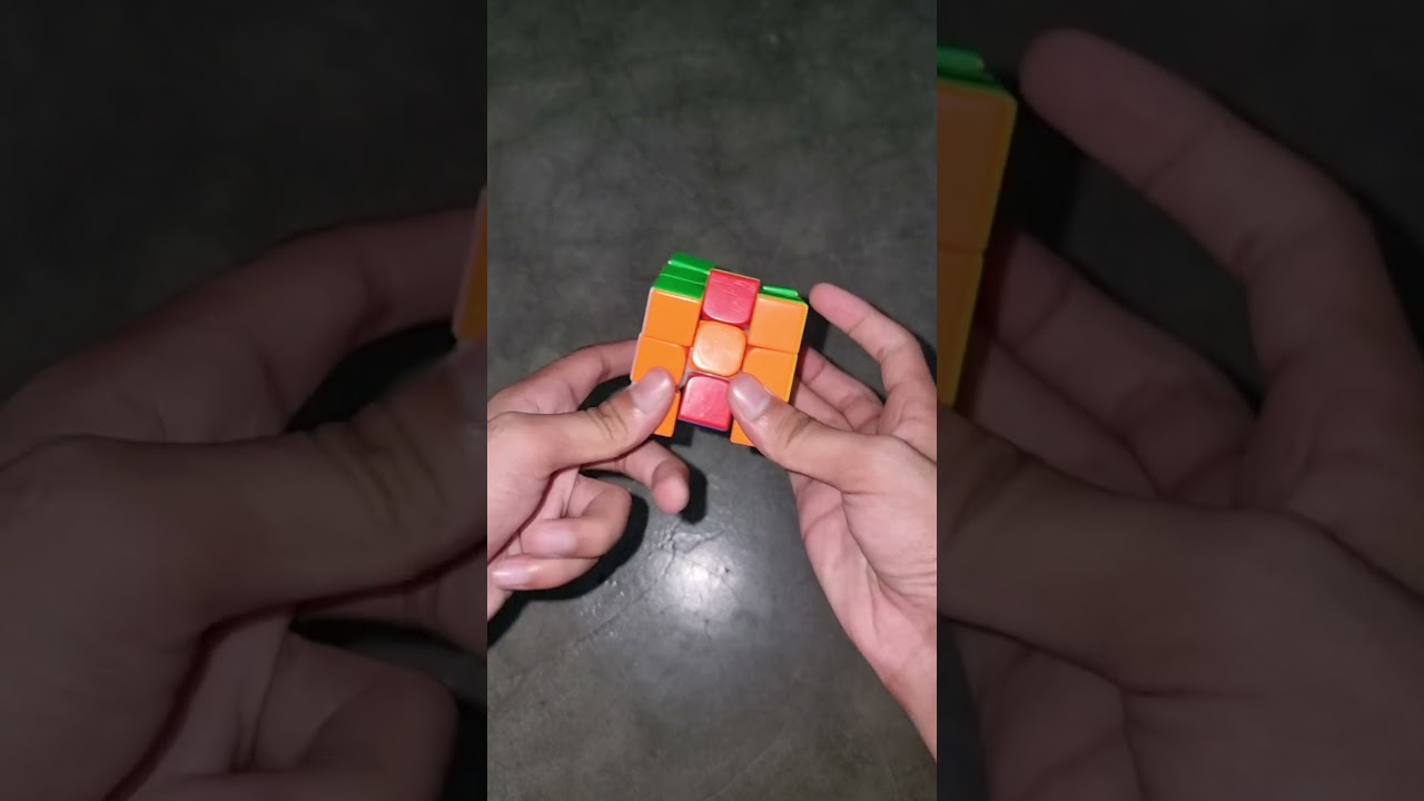 4 Plus Pattern on Rubik's Cube 