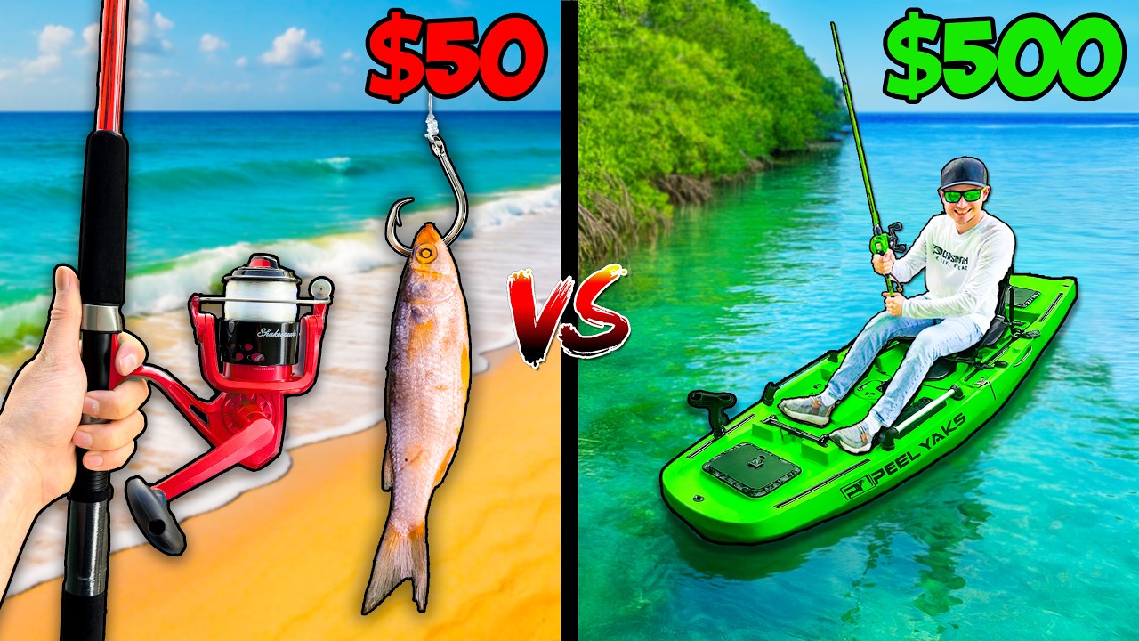 $50 vs $500 Saltwater Budget Fishing Challenge