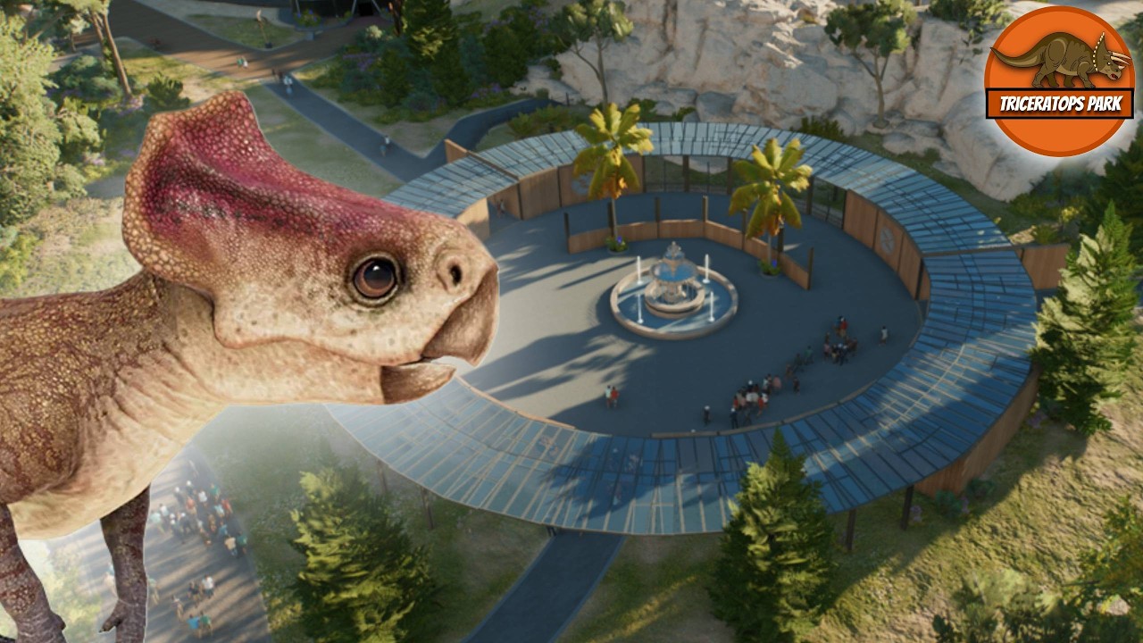 Microceratus Enclosure Speedbuild! ║ Triceratops Park ║ Jurassic World Evolution 3