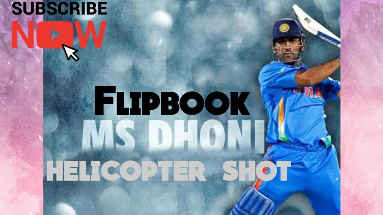 Flipbook MS dhoni helicopter shot #short