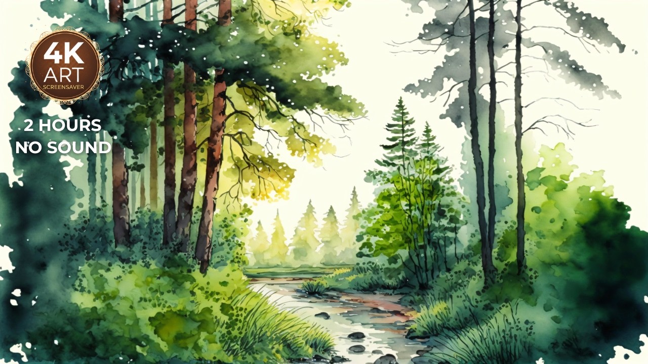 Your Screen Smells Like Pine | 2 Hours No Sound Screensaver   --EcoArtLab