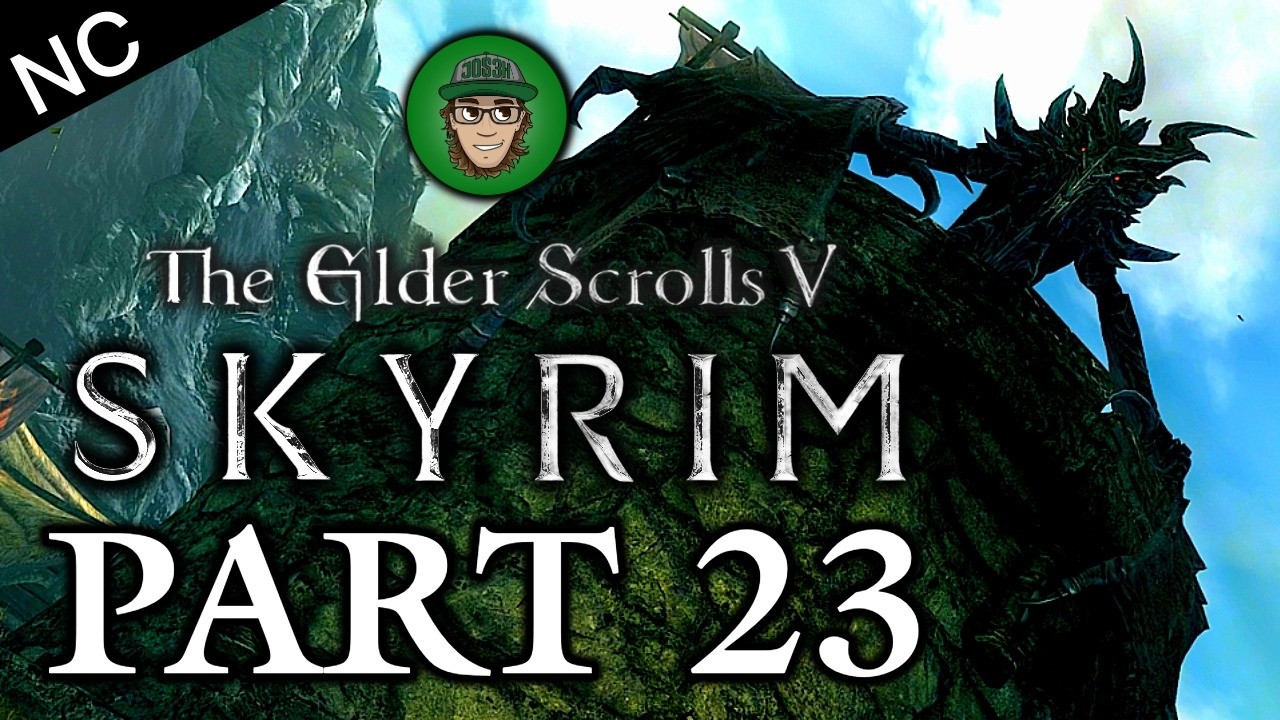 DRAGON ATTACK OUTSIDE WINDHELM! --- (Jos3h Plays... The Elder Scrolls V: Skyrim - Part 23)