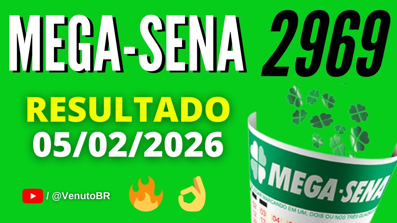 🍀 RESULTADO MEGA SENA 2969
