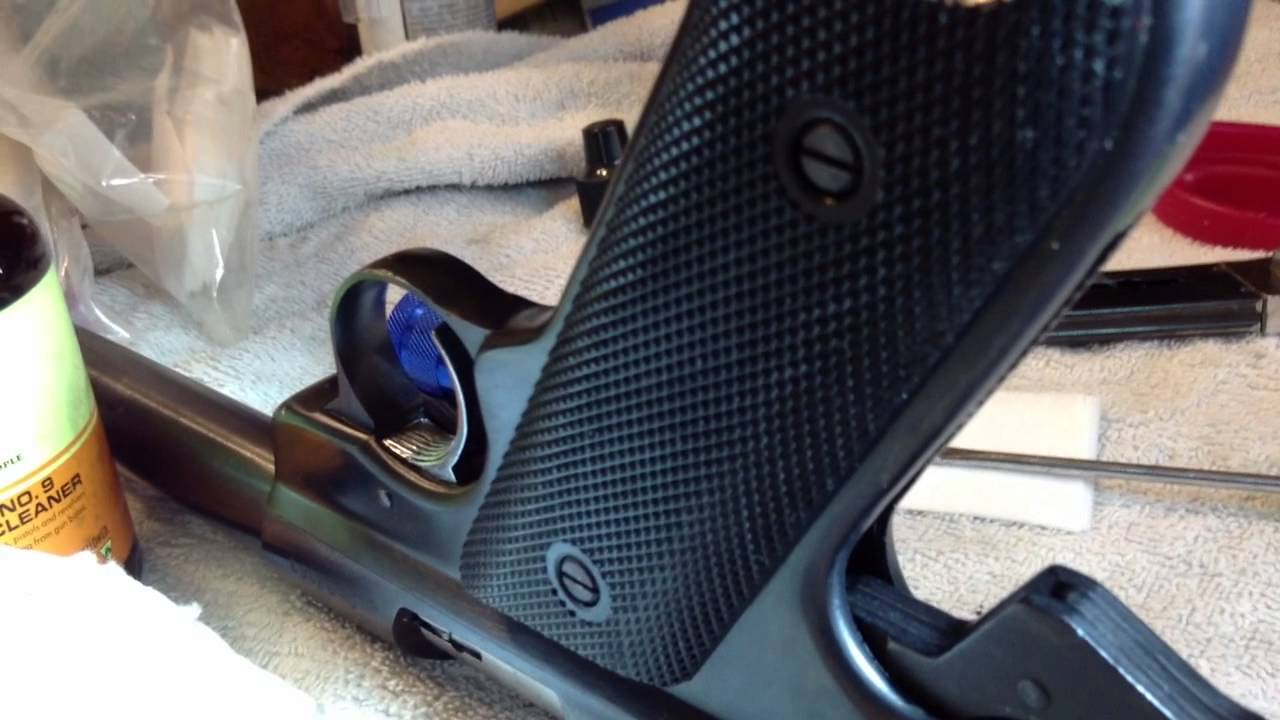 The trick to reassembly of a Ruger Mark 1