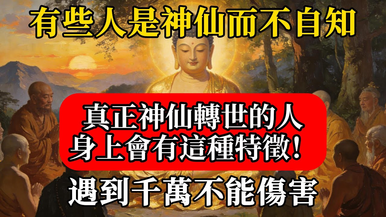 有些人是神仙而不自知，真正神仙轉世的人，身上會有這種特徵！遇到千萬不能傷害#佛緣禪修#佛陀#佛學#佛教#禪修#佛法智慧#佛教故事#佛教文化