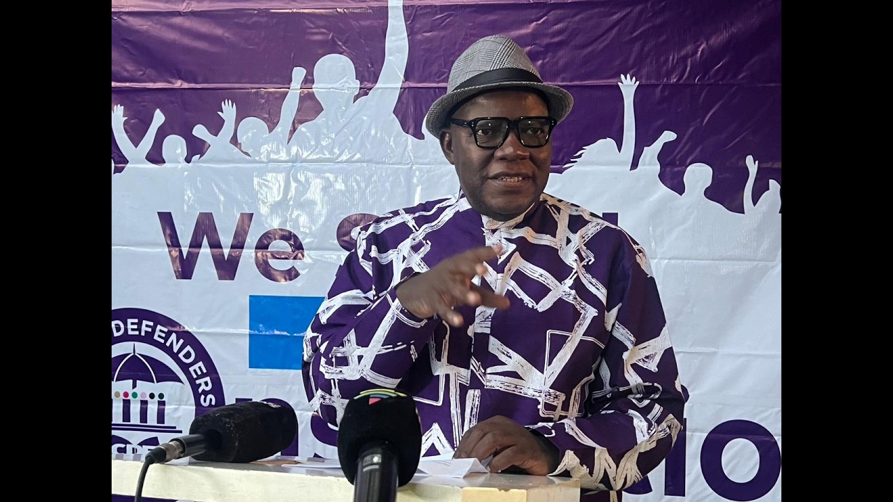 The Zimbabwe Police Block Tendai Biti`s CDF Launch, He Resists And Insists that they  will Launch.