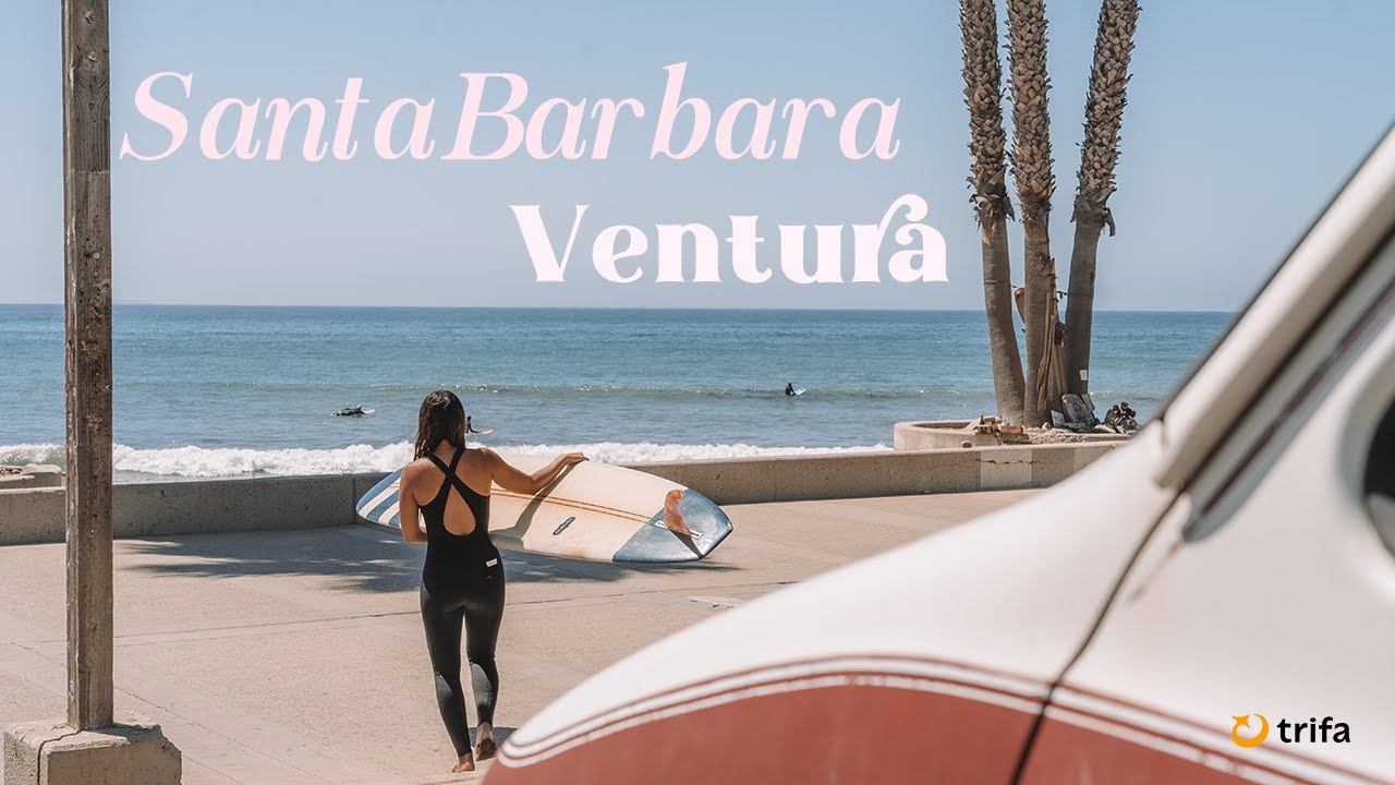 【Vlog】サンタバーバラで買い物＆ベンチュラでサーフィンが楽しすぎた🏄おすすめ海外eSIMトリファ！