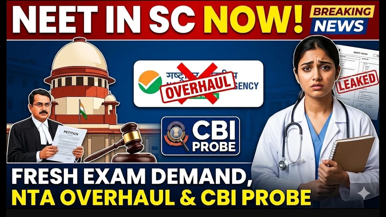 NEET 2026 Leak in Supreme Court | Fresh Exam Demand, NTA Overhaul & CBI Probe
