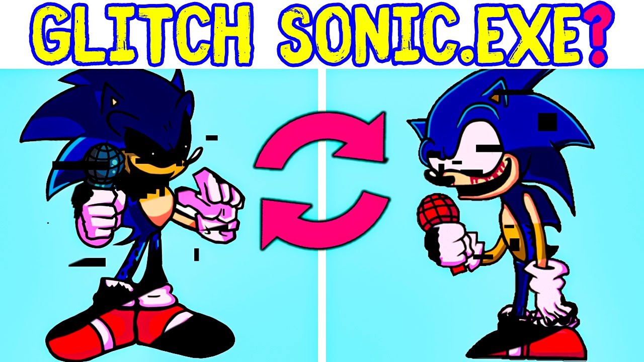 Glitch Sonic + Sonic.Exe = Glitch Sonic.Exe? FNF Swap Characters (Friday Night Funkin Swap Heroes)