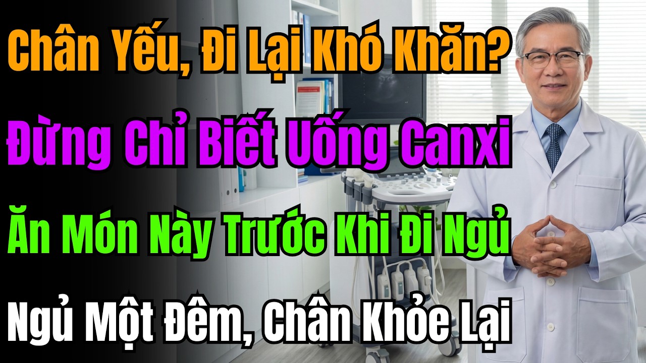 Chân Yếu Đi Không Nổi? Đừng Chỉ Uống Canxi! Ăn 1 Món Này, Sức Mạnh Đôi Chân Phục Hồi Qua Đêm.