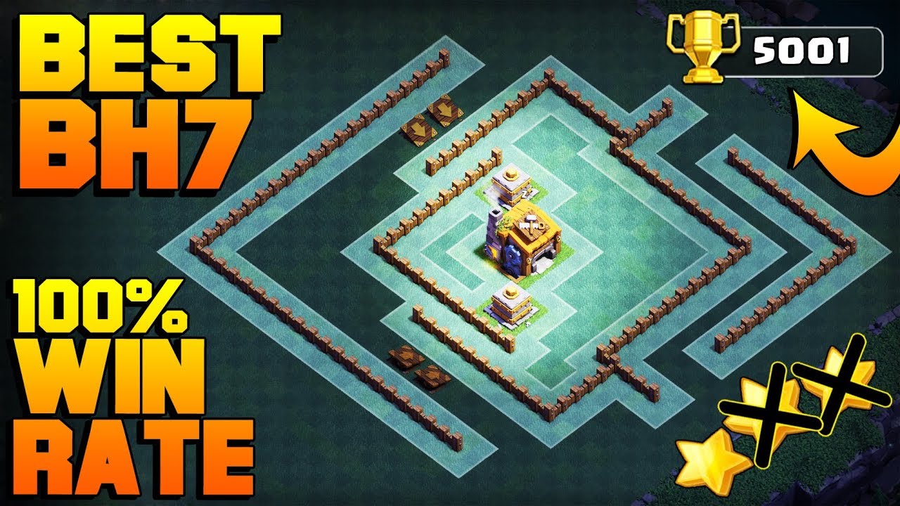 BEST Builder Hall 7 Base w/ PROOF!! +5000 CUPS! | CoC BH7 GIANT CANNON Update Base! | Clash of Clans