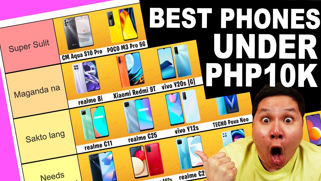 BEST PHONES UNDER PHP10K TIER LIST! - 2021/2022