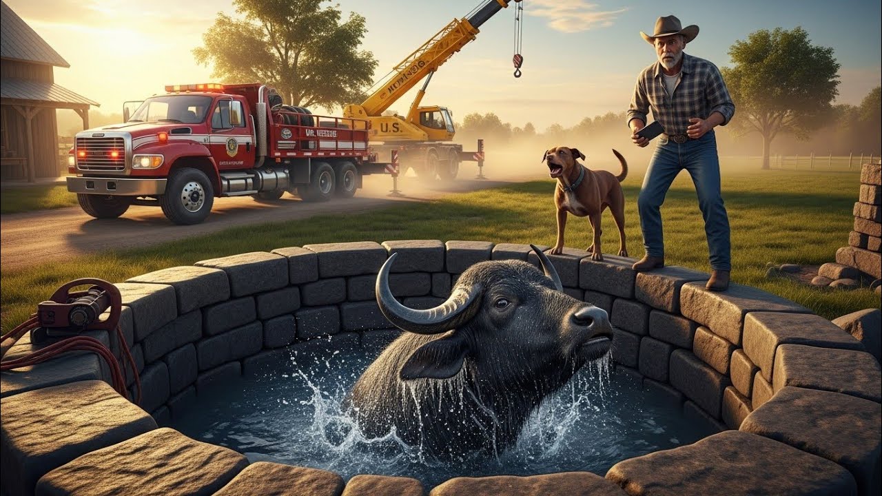 Hero Dog Saves | Buffalo From Deep Well | Real Animal Rescue Story |