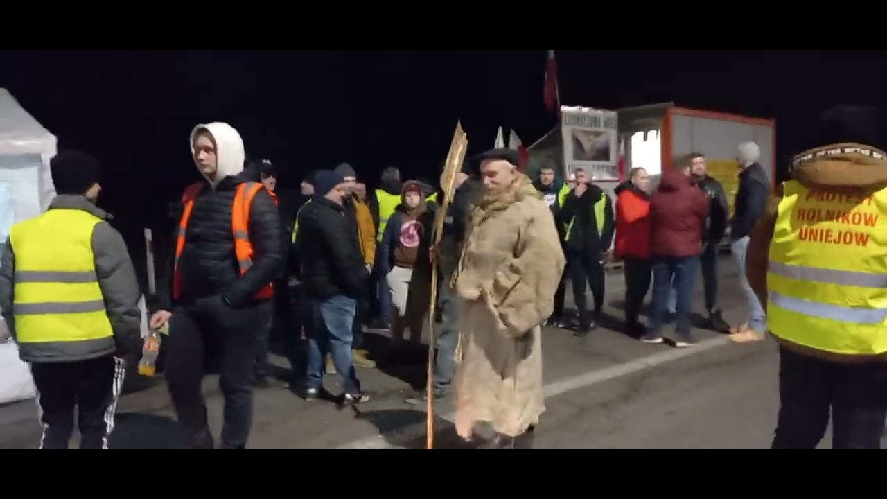 #ProtestRolników. (kolejna) Wizyta na Przejściu Granicznym w Dorohusku.