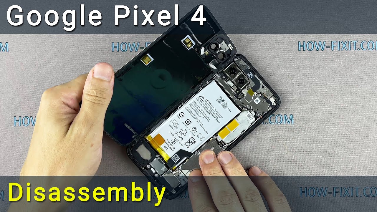Google Pixel 4 disassembly to replace broken parts