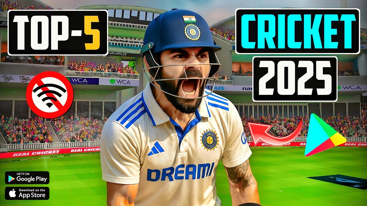 Top-5 Best Offline Cricket Games For Android & iOS | Offline Cricket Games