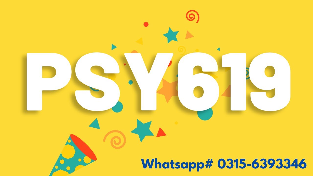PSY619  proposal project psy619