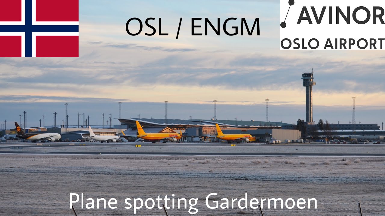 Plane spotting Airport Oslo Gardermoen OSL / ENGM 22.12.2025 